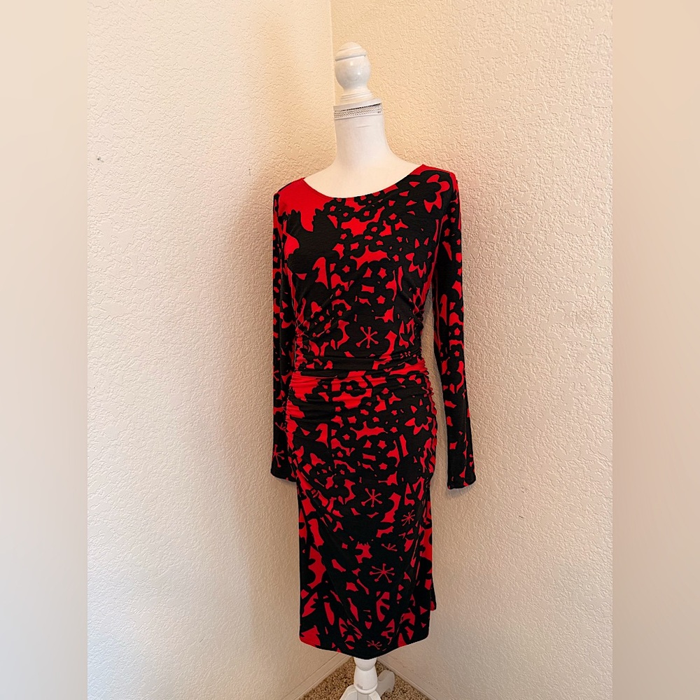 Tracy Reese Ruched Bodycon Dress Size L